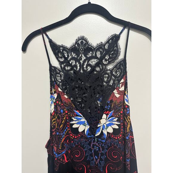 INTIMATELY FREE PEOPLE "Who’s Sorry Now" Floral Lace Mini Slip Dress Size Large - Picture 3 of 8